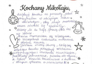 List do Mikołaja